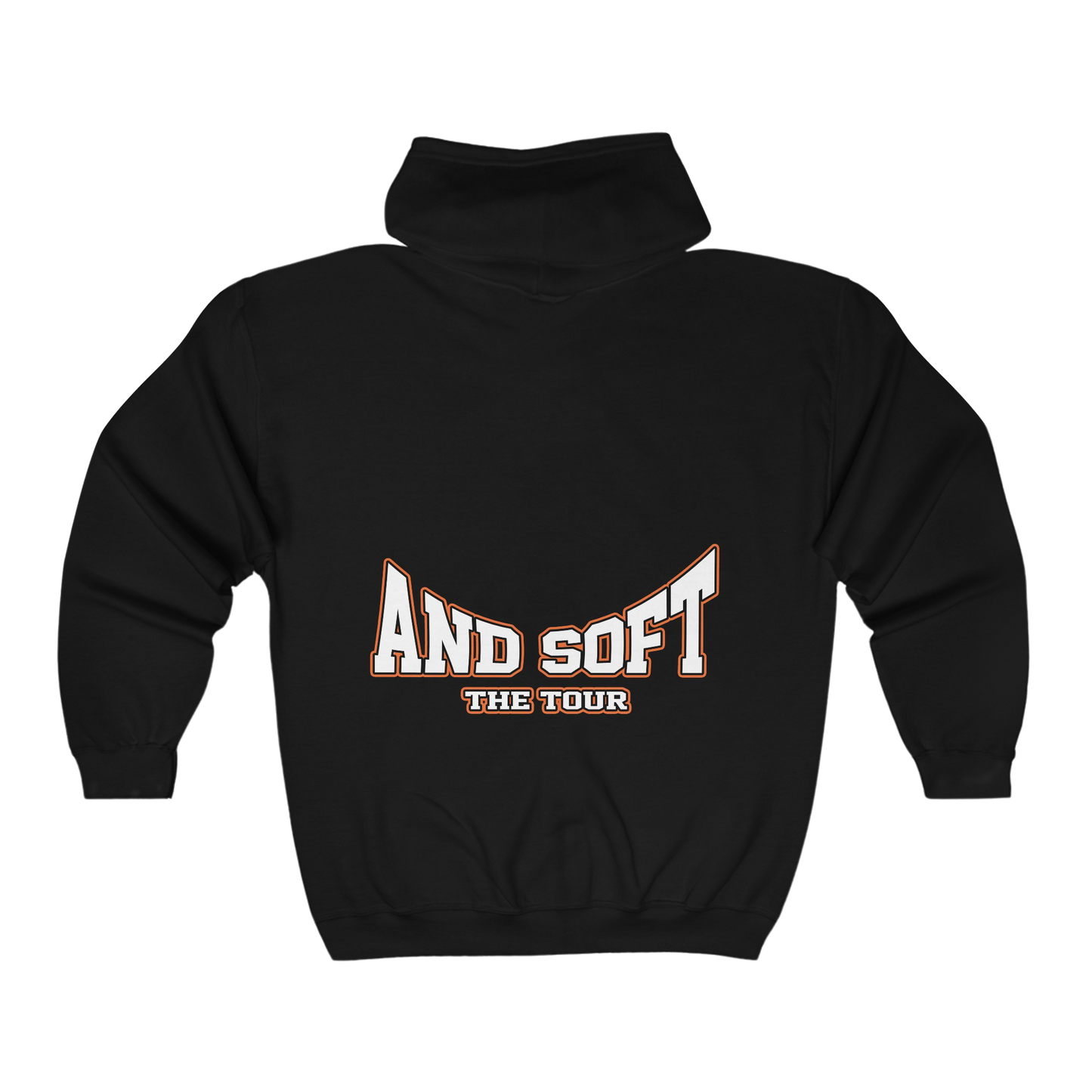 Merch - Hit Me Hard and Soft Black Signature Zip Up Hoodie