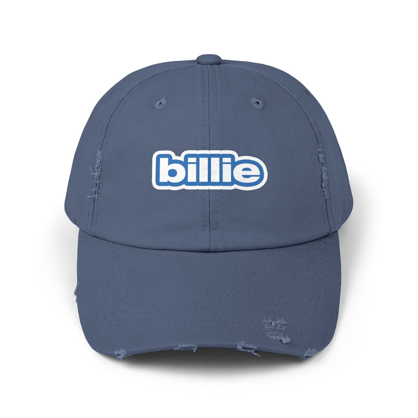 Merch - Hit Me Hard and Soft Blue Distressed Hat