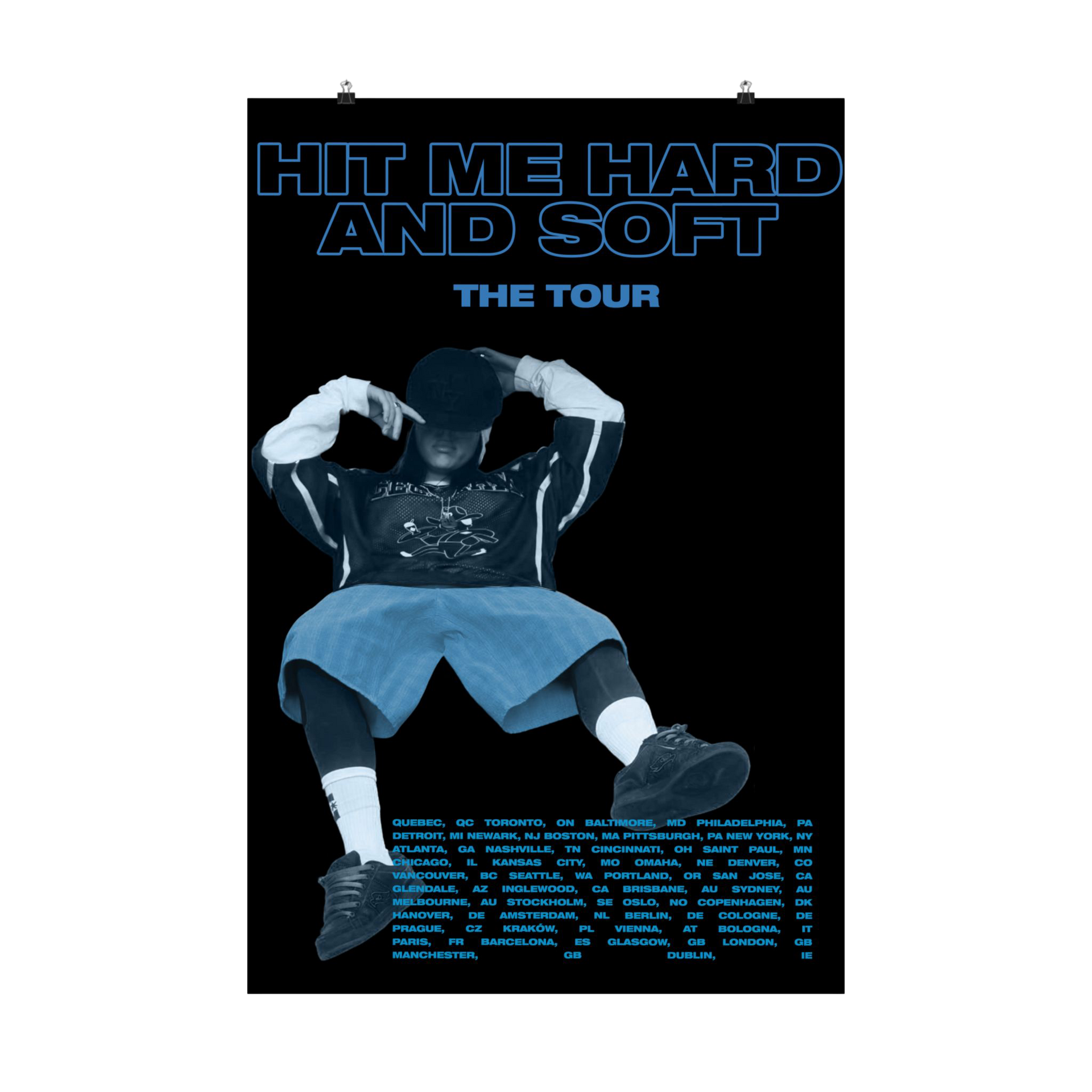 Billie Eilish Merch - Hit Me Hard and Soft Tour Poster