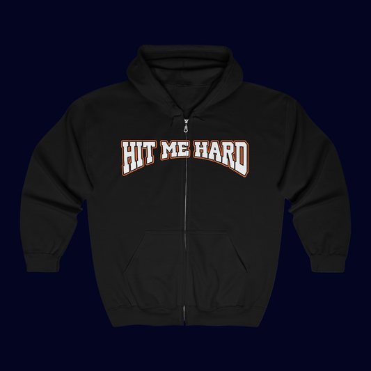 Billie Eilish Merch - Hit Me Hard and Soft Black Signature Zip Up Hoodie