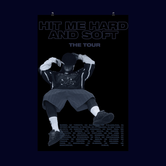 Billie Eilish Merch - Hit Me Hard and Soft Tour Poster